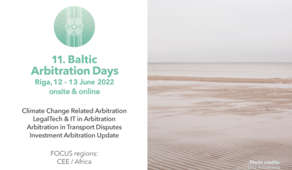 I&O Partners participated Baltic Arbitration Days