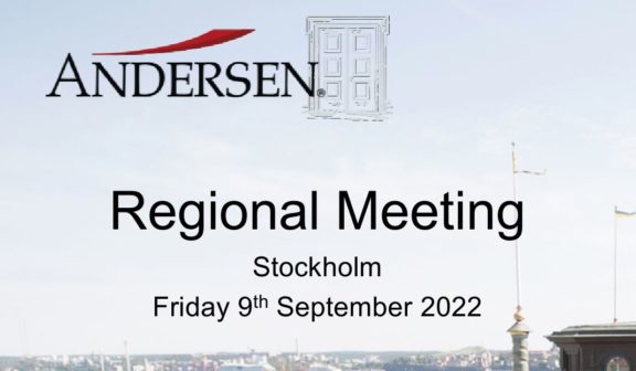 We are attending Andersen Global Regional Meeting